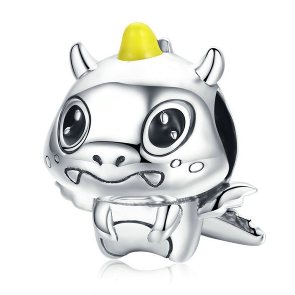 925 Sterling Silver Baby Unicorn Dragon Charm